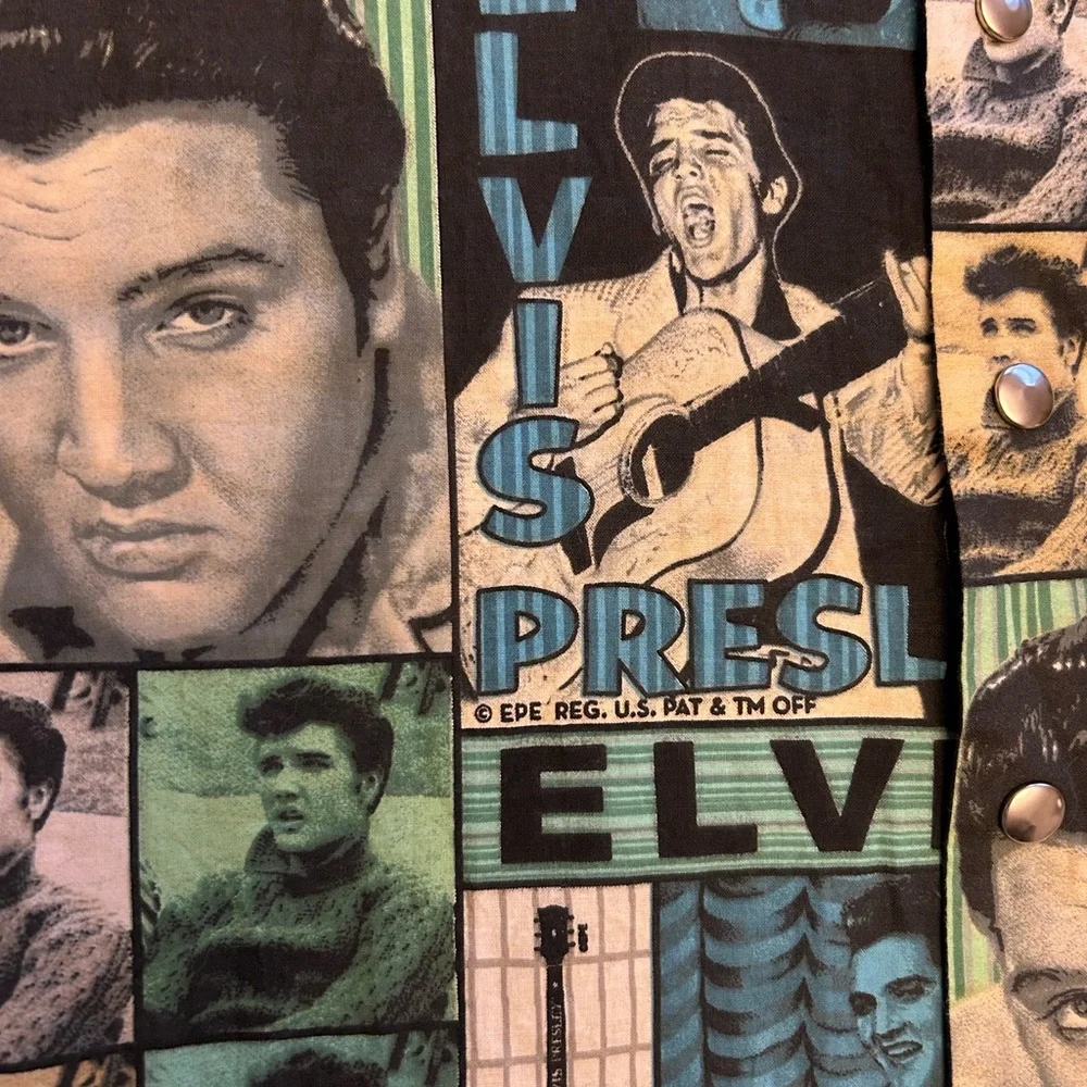 RARE VINTAGE 1960’s Elvis Presley Enterprises Patchwork Shirt Bowling Shirt EPE - Picture 9 of 9